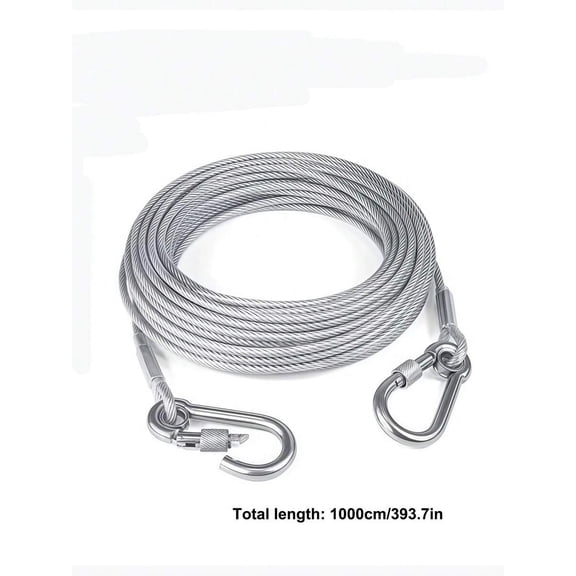 Stainless Steel Portable Clothesline Set with Adjustable Travel Laundry Line, Windproof Retractable Drying Cord for Outdoor Camping, Indoor Bathroom, and College Dorm Room