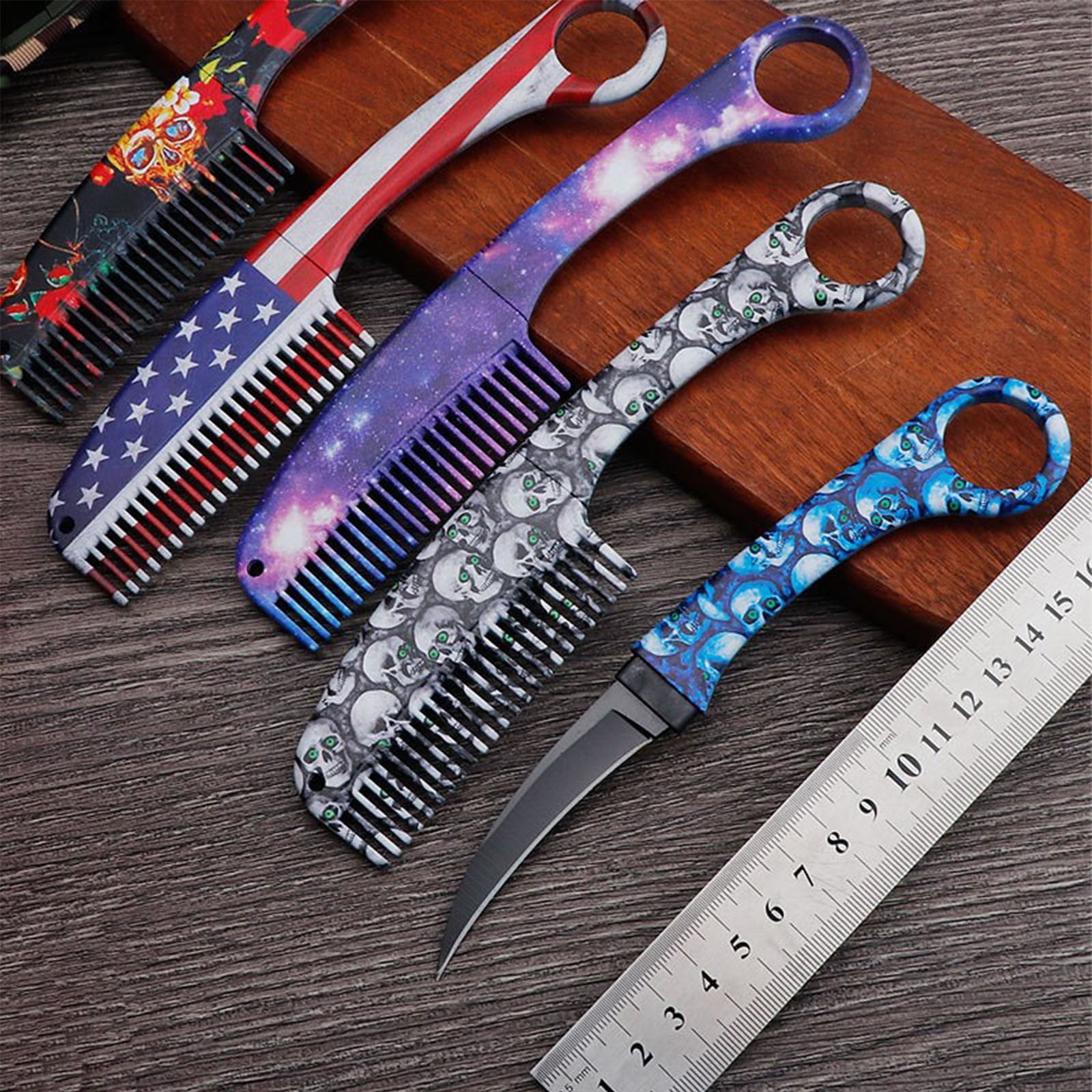 Stainless Steel Portable Comb Knife | Dual-Purpose Comb and Small Knife ...