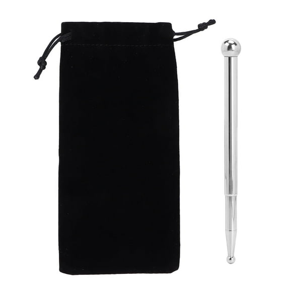 Stainless Steel Portable Ear Acupuncture Body Point Probe Massage Tool,Dual Head Facial Reflexology Tools, Acupressure Point Tool