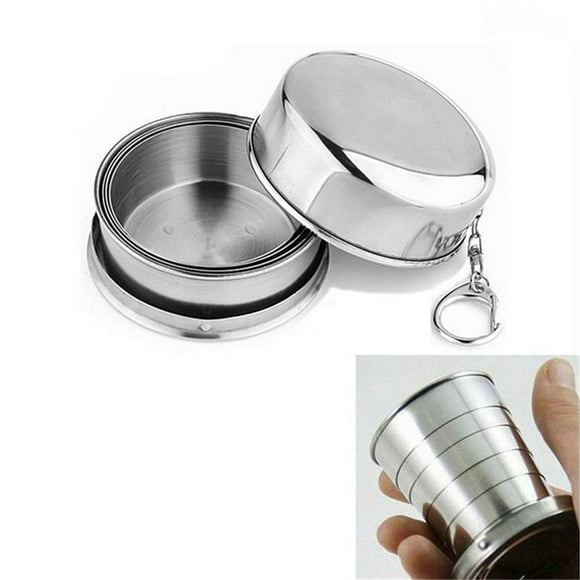 Stainless Steel Portable Outdoor Travel Folding Collapsible Cup Telescopic^HJGWL