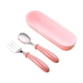 thumbnail image 1 of Stainless Steel Portable Utensil Set with Foldable Fork and Spoon – Compact, Lightweight, Perfect for Outdoor Activities, Travel, and Office Lunches, 1 of 5