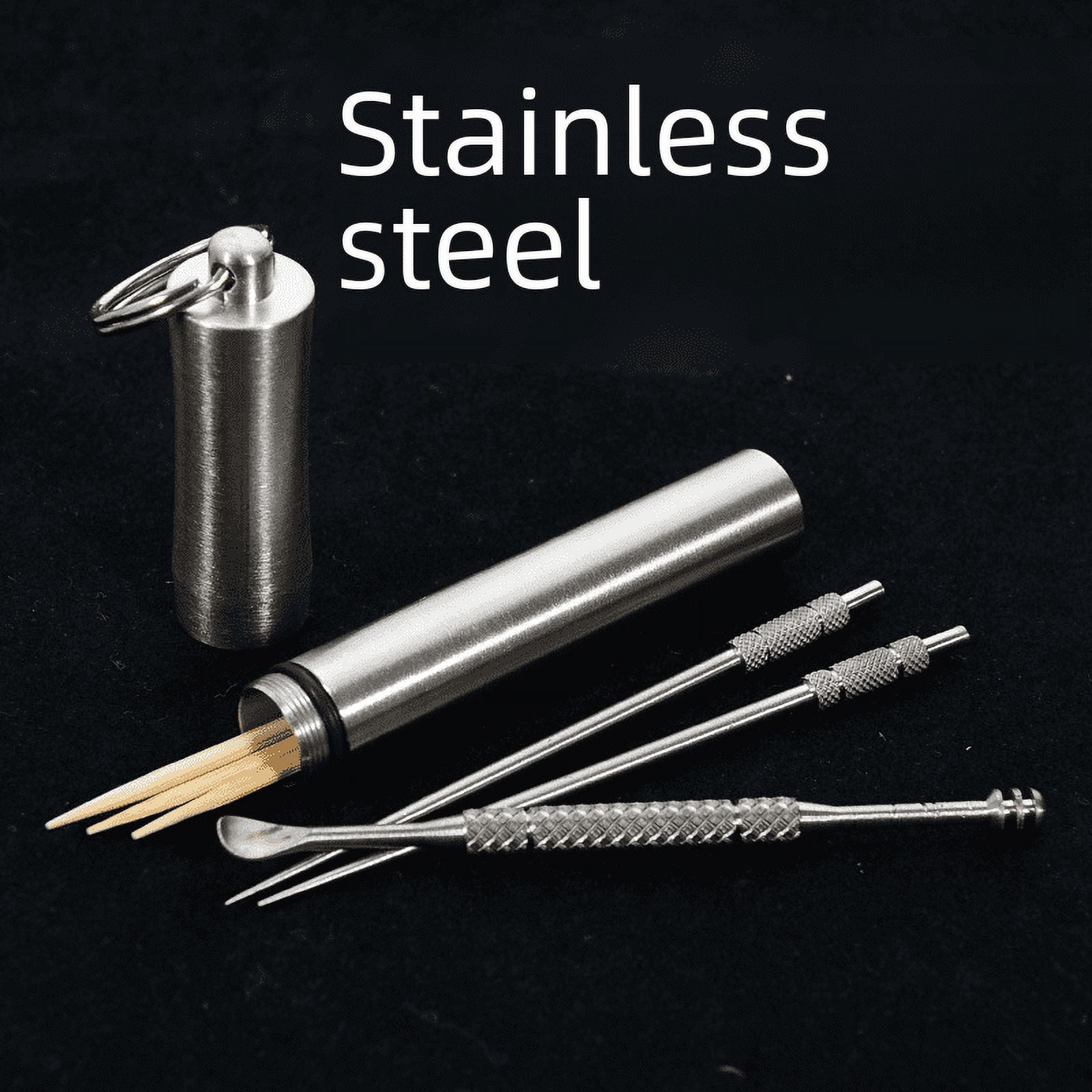 Stainless Steel Portable Waterproof Bin Outdoor Mini Toothpick