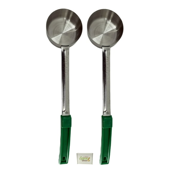 Stainless Steel Portion Control Serving Spoon | Solid 4 oz. - Pack of 2