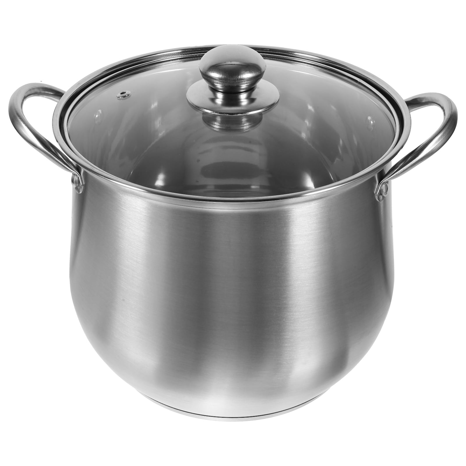 Stainless Steel Pot Cooking Utensils Milk Container with Lid Soup Metal