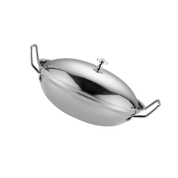 Stainless Steel Pot Dry Hot Induction Nonstick Frying Pan Baking Dishes for Oven with Lids Alcohol Stove Kitchen Cookware