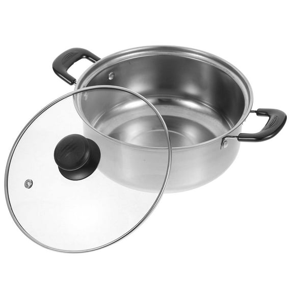 Stainless Steel Pot Kitchen Pot Braiser Pan with Lid Stainless Steel Cooking Pot Large Soup Pot