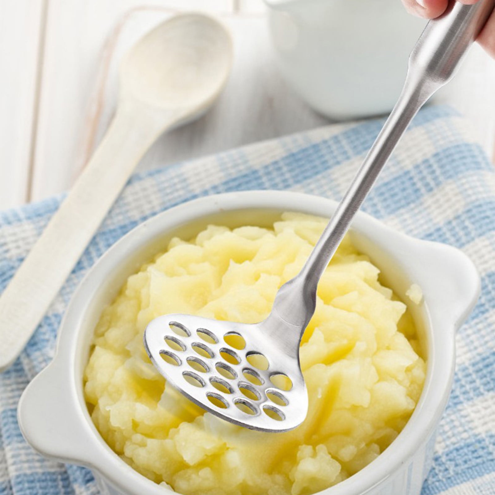 Double Potato Masher - Stainless Steel Manual Ricer, Easy Mash For Perfect Puree 1 thumbnail image