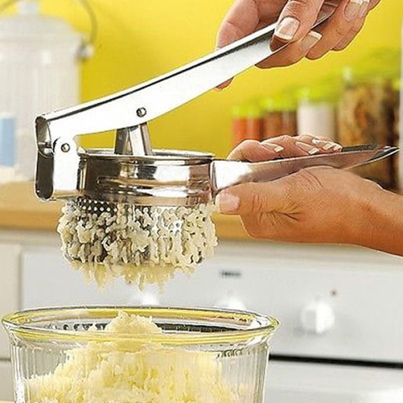 Stainless Steel Potato Masher Puree Fruit Vegetable Juicer Press Mixer Maker