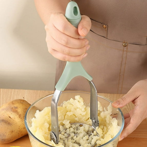 Stainless Steel Potato Masher & Vegetable Press,Manual Food Mill for Food, Foldable Design for Easy Storage, Kitchen Utensil for Puree & Mash