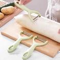 thumbnail image 1 of Stainless Steel Potato Peeler & Fruit Knife, 13.5cm Mint Green Flexible Blades for Effortless Peeling of Vegetables and Fruits, Comfort-Grip Kitchen Scraper Tool, 1 of 5