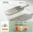 thumbnail image 1 of Stainless Steel Potato Shredder with 3 Blades | Multifunctional Vegetable Grater for Carrots, Radishes & Cucumbers | Kitchen Food Processor Tool, 1 of 2
