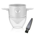 thumbnail image 1 of Stainless Steel Pour Over Coffee Dripper Portable Camping Coffee Filter (White) Kitchen Gadgets, 1 of 10