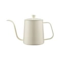 thumbnail image 1 of Stainless Steel Pour Over Coffee Pot 1PC,Portable Hand Brew KettleThin Spout Long Neck Precise Pouring Control Home Barista Kit(White), 1 of 7