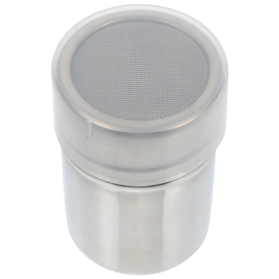 Stainless Steel Powder Shaker Powder Can with Lid for Coffee Cocoa Powder