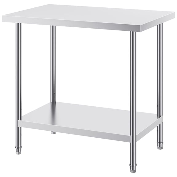 Grace Paws Stainless Steel Prep Table, 24 x 36 x 34 Inch, 750 lbs Load Capacity