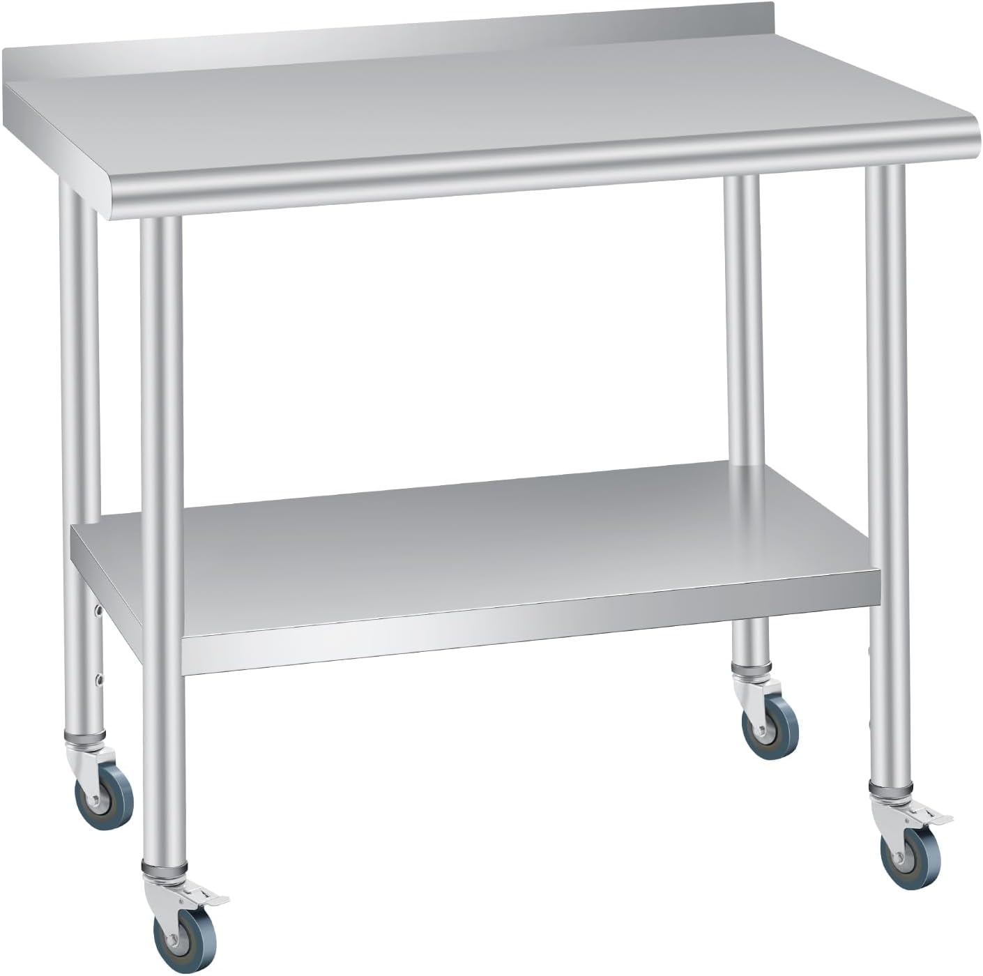 Stainless Steel Prep Table With Wheels