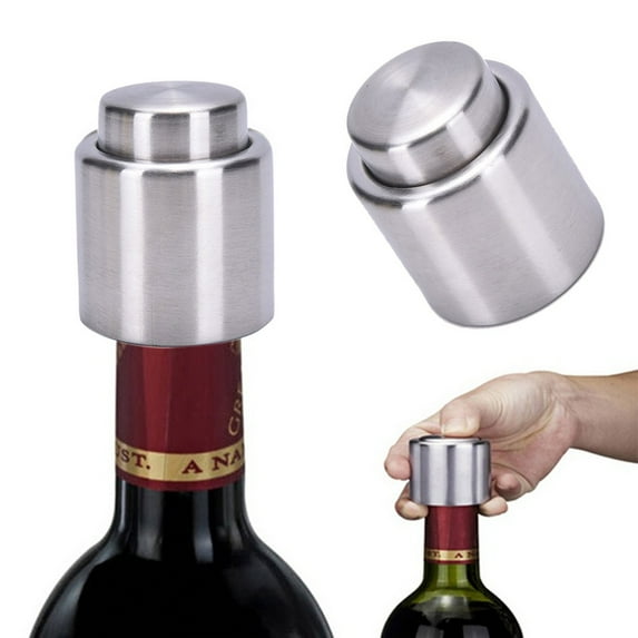 Stainless Steel Pressing Bar Red Wine Bottle Stopper Plug Vacuum Cap Sealer no sharp edge, no overflow, anti foaming, press tested