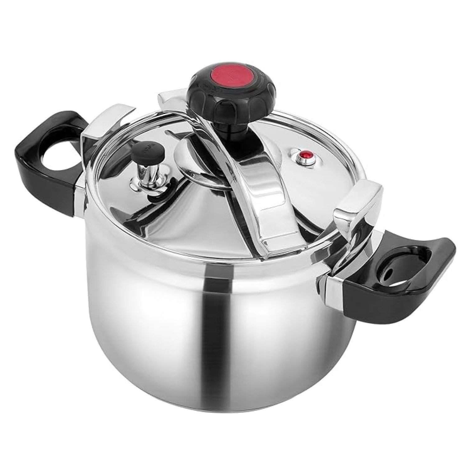 Double Canner Stainless Steel Pressure Cooker 6.35 Qt Durable Pressure Canner High ...