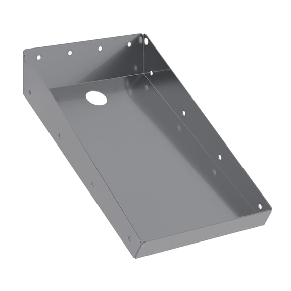 Stainless Steel Printer Tray. 10 in x 6-1/2 in. x 2 in. | 18-Gauge 430 Stainless Steel, Mounting Screws Included