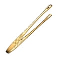 thumbnail image 1 of Stainless Steel Professional Fine Tweezers Pliers, Round , Extra Long Heavy Duty Food Tweezers with Precision Serrated Tips, for Cooking, Pastry Baking,Gold (9.5*0.5in), 1 of 8