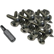 Stainless Steel Profile Fasteners (100-Piece), Brown