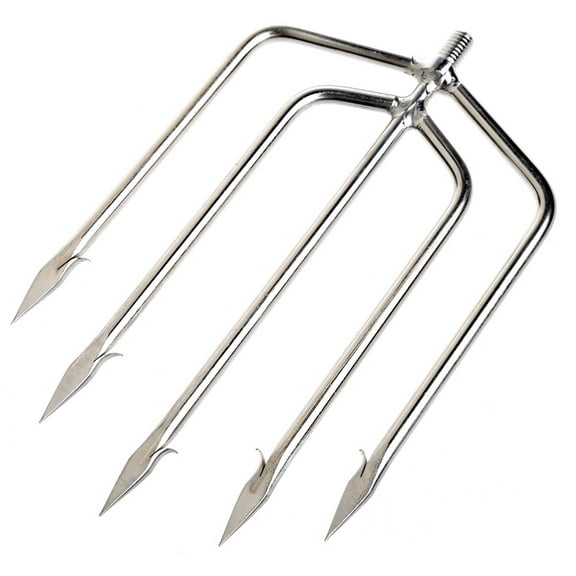 Stainless Steel Prong Harpoon Fish Fork Fishing Ice Breaker AccessoryTackleTool