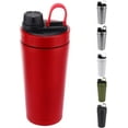 thumbnail image 1 of Stainless Steel Protein Shaker Bottle Insulated Keeps Hot/Cold Dishwasher Safe/Double Wall/Odor Resistant/Sweatproof/Leakproof/BPA Free 20 oz (Red), 1 of 15