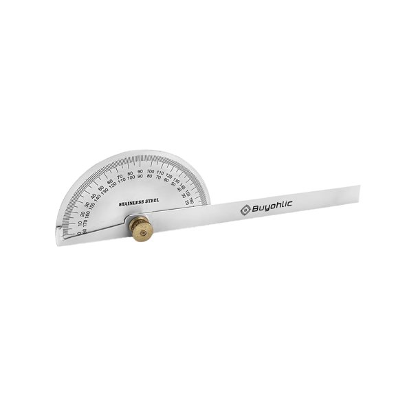 Stainless Steel Protractor 0-180 degrees Machine Tools (Degree Protractor)