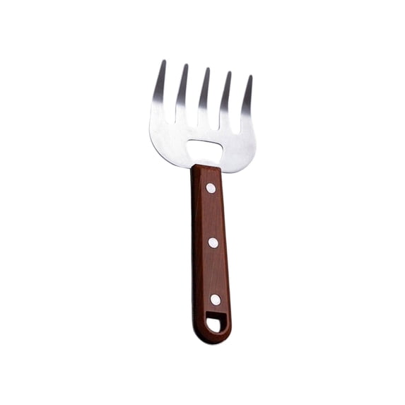 Stainless Steel Pulled Pork Tools for Shredding Meat, Sharp Steel Food Shredding Fork, Meat Shredder Claws for Shredding, Chicken Shredder(Brown)