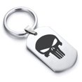 thumbnail image 1 of Stainless Steel Punisher Dog Tag Keychain Circle Ring, 1 of 2