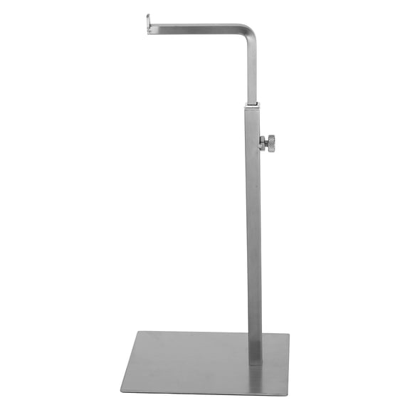 Stainless Steel Purse Display Stand Durable and Adjustable Height for Retail and Home Use Silver 1