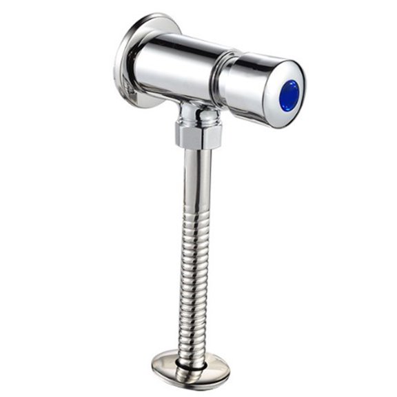 Stainless Steel Push Button Delayed Urinal Flush Valve Replacement for Toilet - Glossy PVD Finish