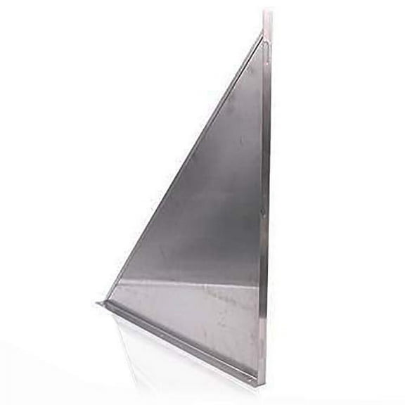 Stainless Steel Quarter End Panel for Restaurant Canopy Exhaust Hood (Left Quarter End Panel)