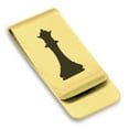 thumbnail image 1 of Stainless Steel Queen Chess Piece Classic Slim Money Clip Credit Card Holder, 1 of 2
