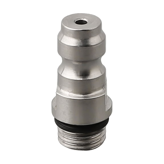 Stainless Steel Quick-Disconnect Adapter, 8Mm To M8 Male Thread, 4000 PSI High Pressure Fitting For Air Tools And Pneumatic Hoses, Leak-Free Industrial Connector
