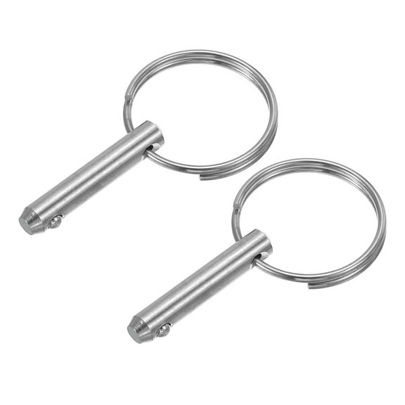 Stainless Steel Quick Release Bimini Top Pin 1.1"Lx0.2"Diax0.78" Usable Long, 2 Pack