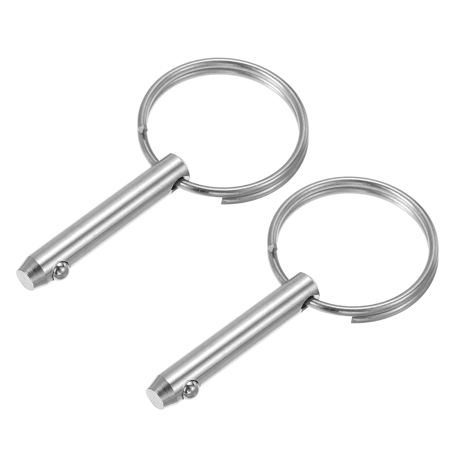 2pieces Of Quick Release Pin 1/4" Diameter, Usable Length 3"(76mm), Total Length 3-3/4"(95mm) Full 316 Stainless Steel, Bimini Top Pin, Marine
