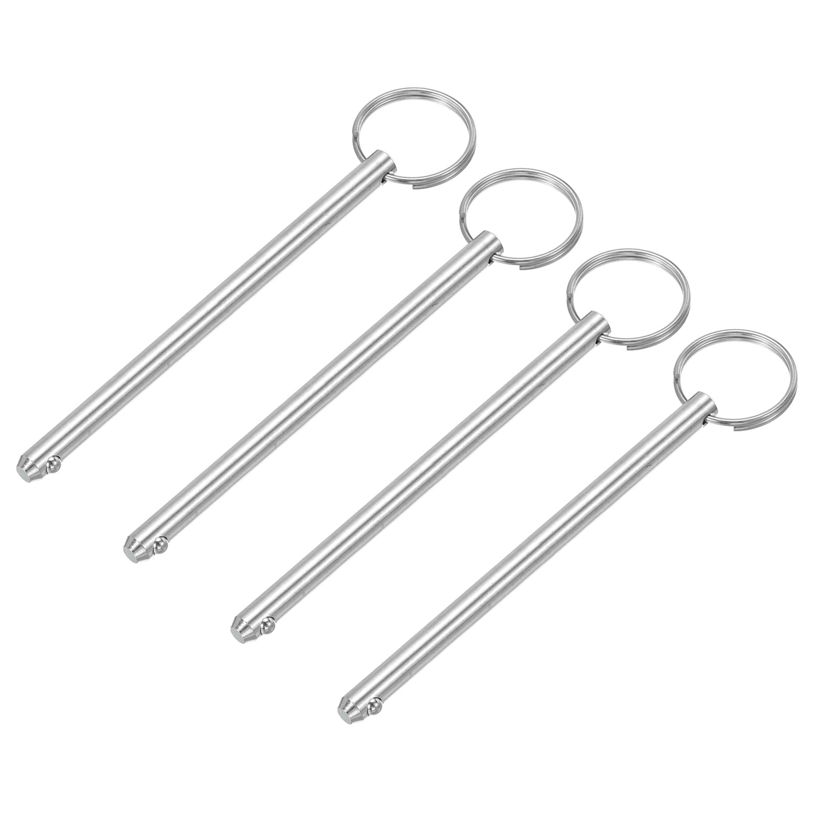 4-Pack 316 Stainless Steel Quick Release Pins - 3.74" Total Length, 0.25" Dia, For Bimini Tops & Boats - View #12