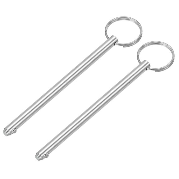 Stainless Steel Quick Release Bimini Top Pin 4.7"Lx0.25"Diax4.25" Usable Long, 2 Pack