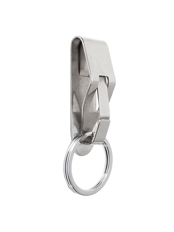 Stainless Steel Quick Release Keychain Belt Clip Key Holder 2.6in