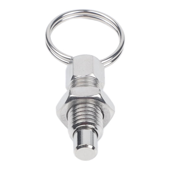 Stainless Steel Quick Release Pin 12x71mm with Pull for Ring, Spring Lock Pin for Gym Equipment and Fitness Machines, Replacement Fastener for Exercise Equipment, Silver