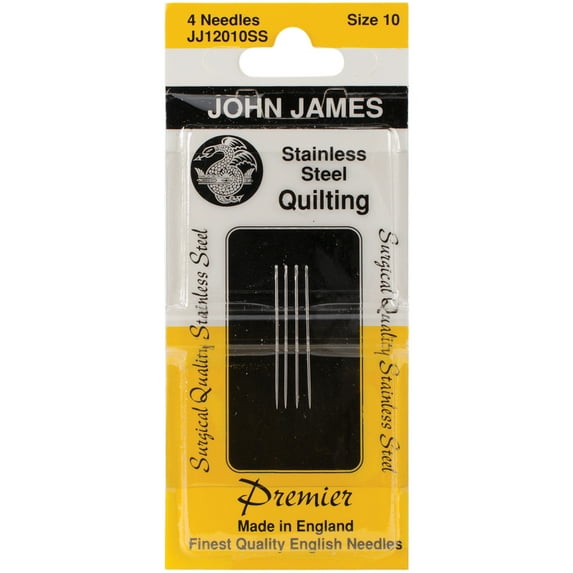 Stainless Steel Quilting Needles - Size 10 4/Pkg