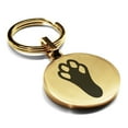thumbnail image 1 of Stainless Steel Rabbit’s Foot Good Luck Charm Round Medallion Keychain Circle Ring, 1 of 2