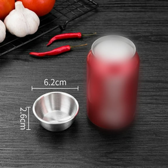 Stainless Steel Ramekin Baking Cups For Dips Sauces And Condiments Seasoning Dishes For Restaurants And Catering