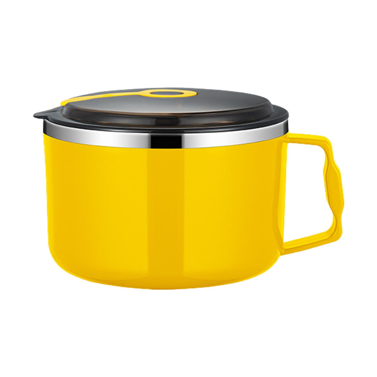 Stainless Steel Ramen Bowl, Soup Bowl with Lid, Cereal Bowls, Instant