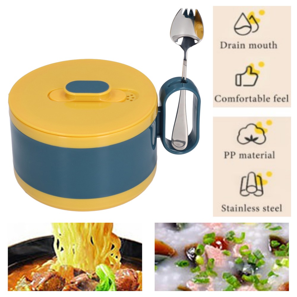 Stainless Steel Ramen Bowls 1200ml Instant Ramen Bowl Cooker Double