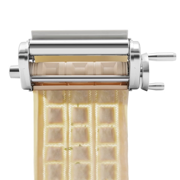 Stainless Steel Ravioli Maker Attachment, Ravioli Maker Cutter Machine,Pasta Attachment for for Pasta Lasagna Spaghetti Tagliatelle
