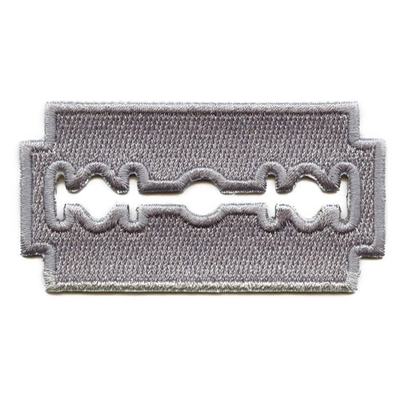 Stainless Steel Razor Blade Patch Tool Medical Health Embroidered Iron On
