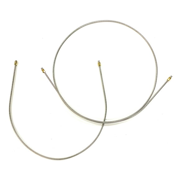 Stainless Steel Rear Axle Brake Line Pair. Cut To Length And Flared With Correct Fittings - Just Bend Them Into Place The Stop Shop SS2R