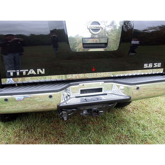 Stainless Steel Rear Deck Accent 1Pc Fits 2004-2015 Nissan Titan RD24520 QAA